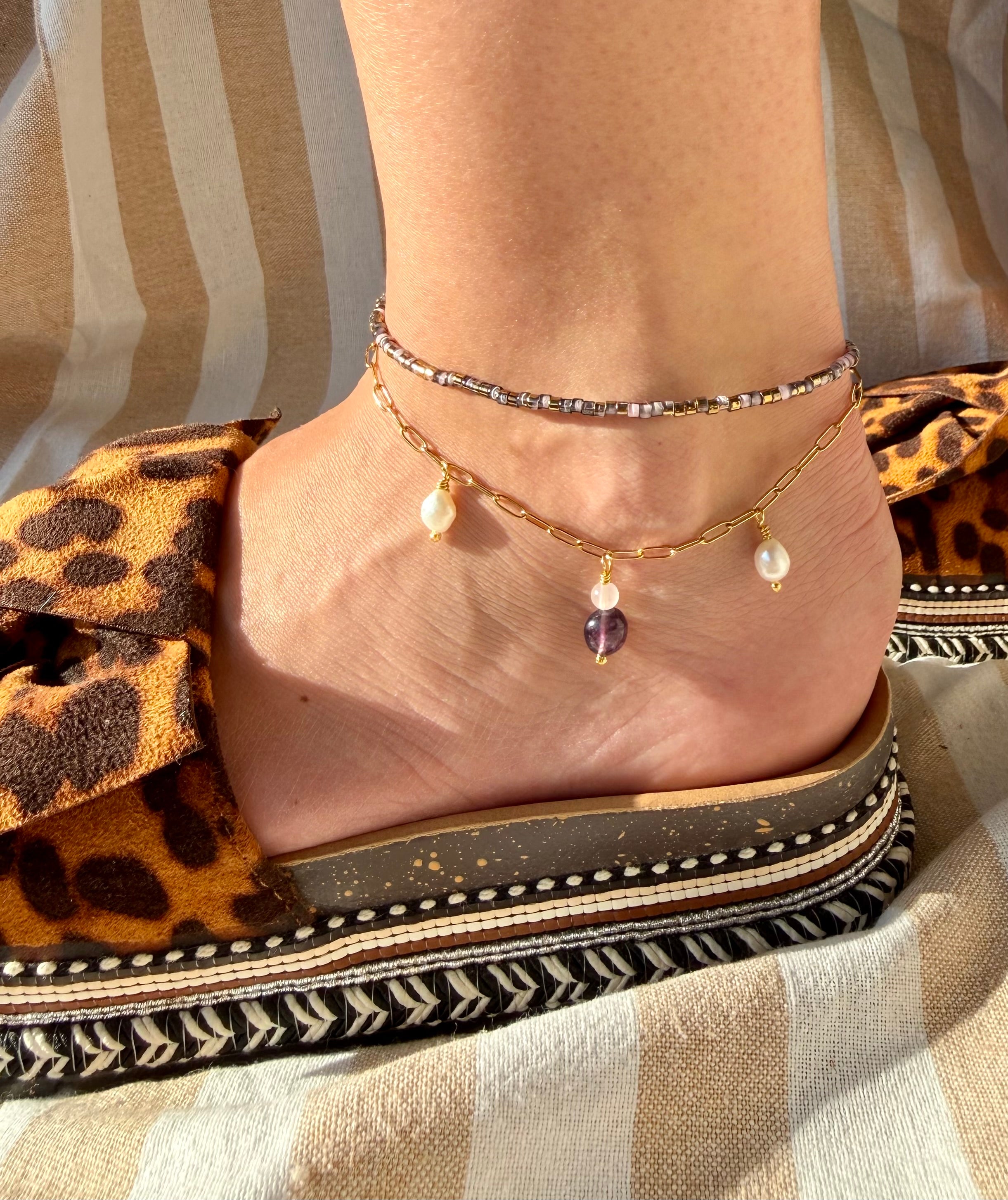 Amethyst Blush Fußkettchen