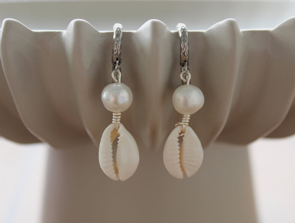 Silver Tide Hoops