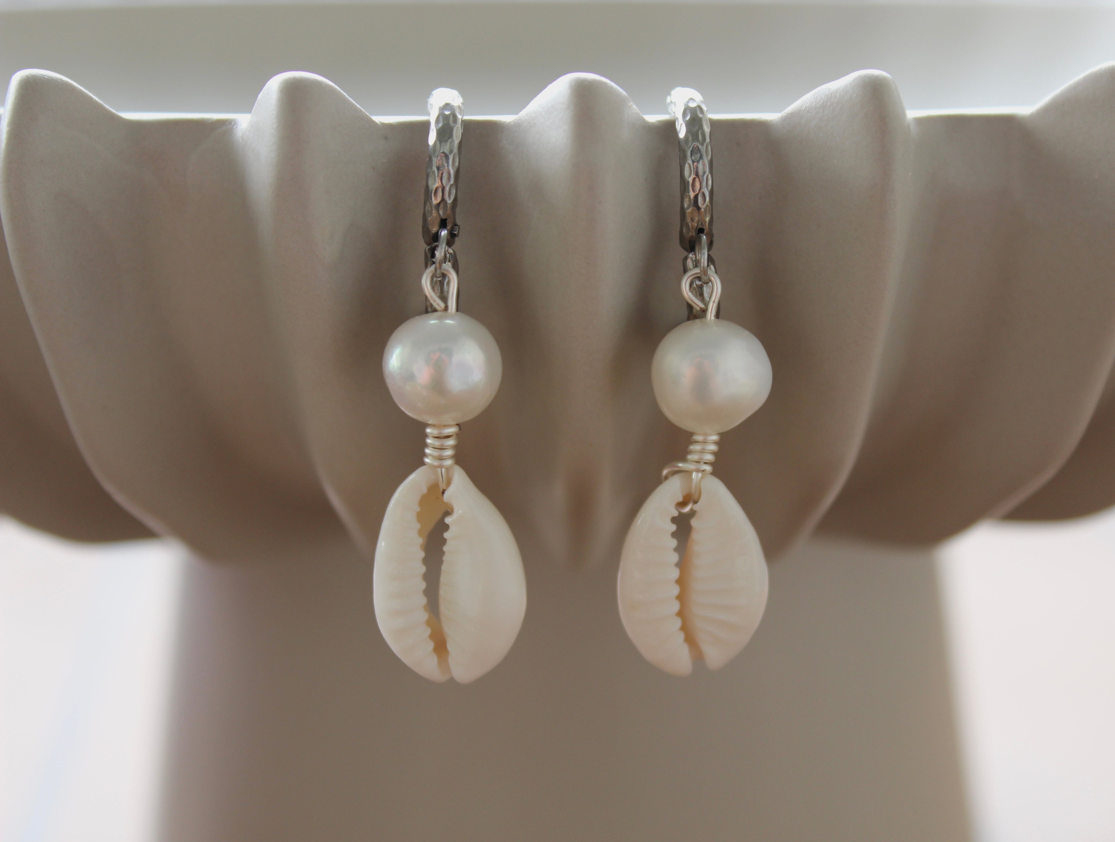 Silver Tide Hoops