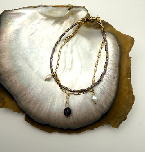 Amethyst Blush Fußkettchen