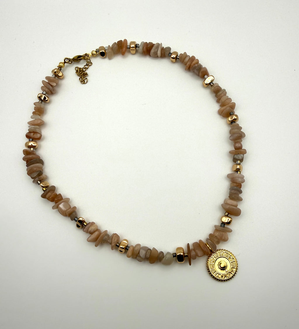 Golden Zodiac Halskette