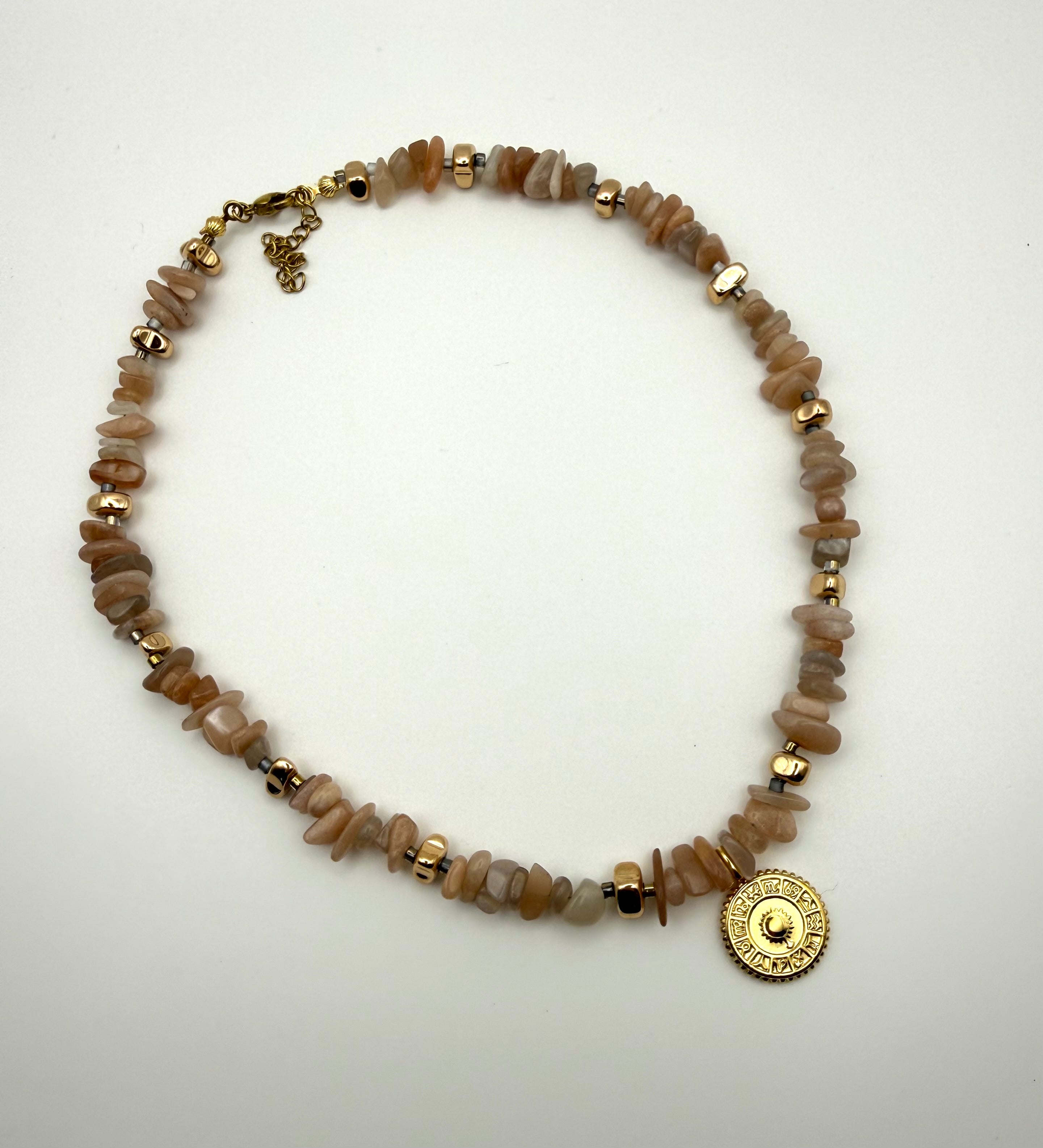 Golden Zodiac Halskette