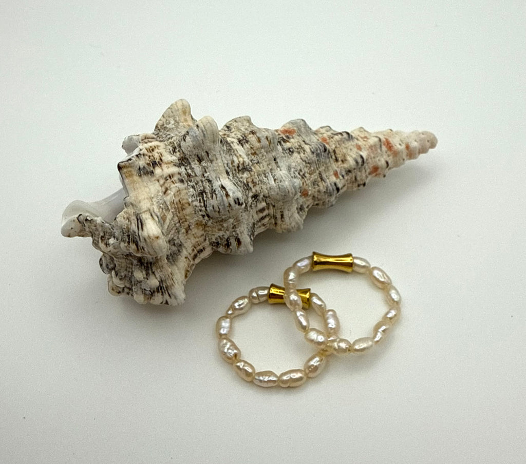 Blush Süßwasserperlenring