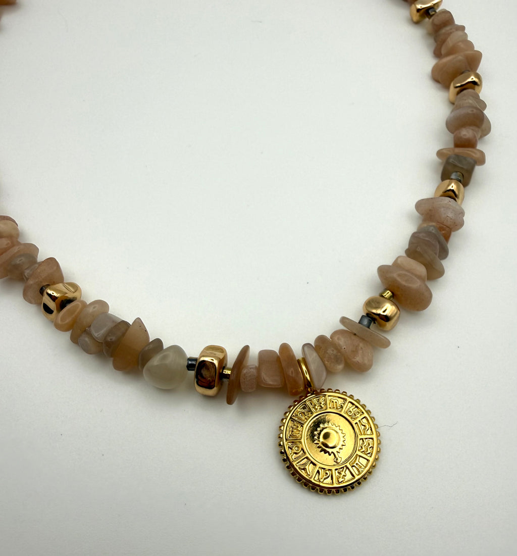 Golden Zodiac Halskette