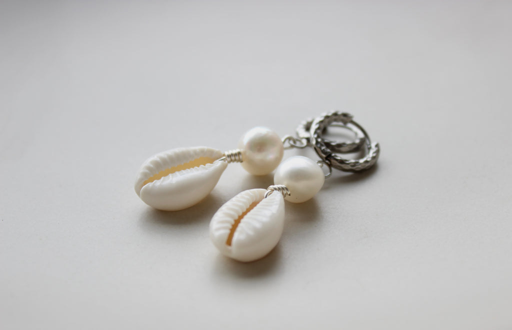 Silver Tide Hoops