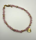 Golden Rose Heart Kette