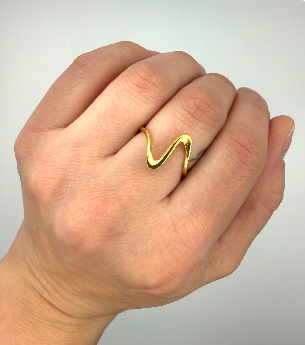 Stormy Wave Ring